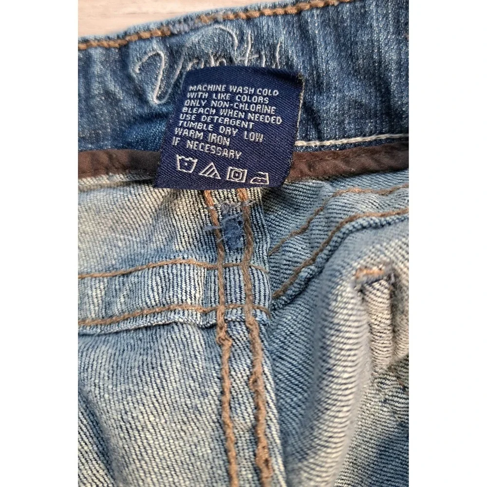 Vanity Bootcut Jeans Y2K Womens‎ 28x29 Medium Wash Distressed Low Rise Denim